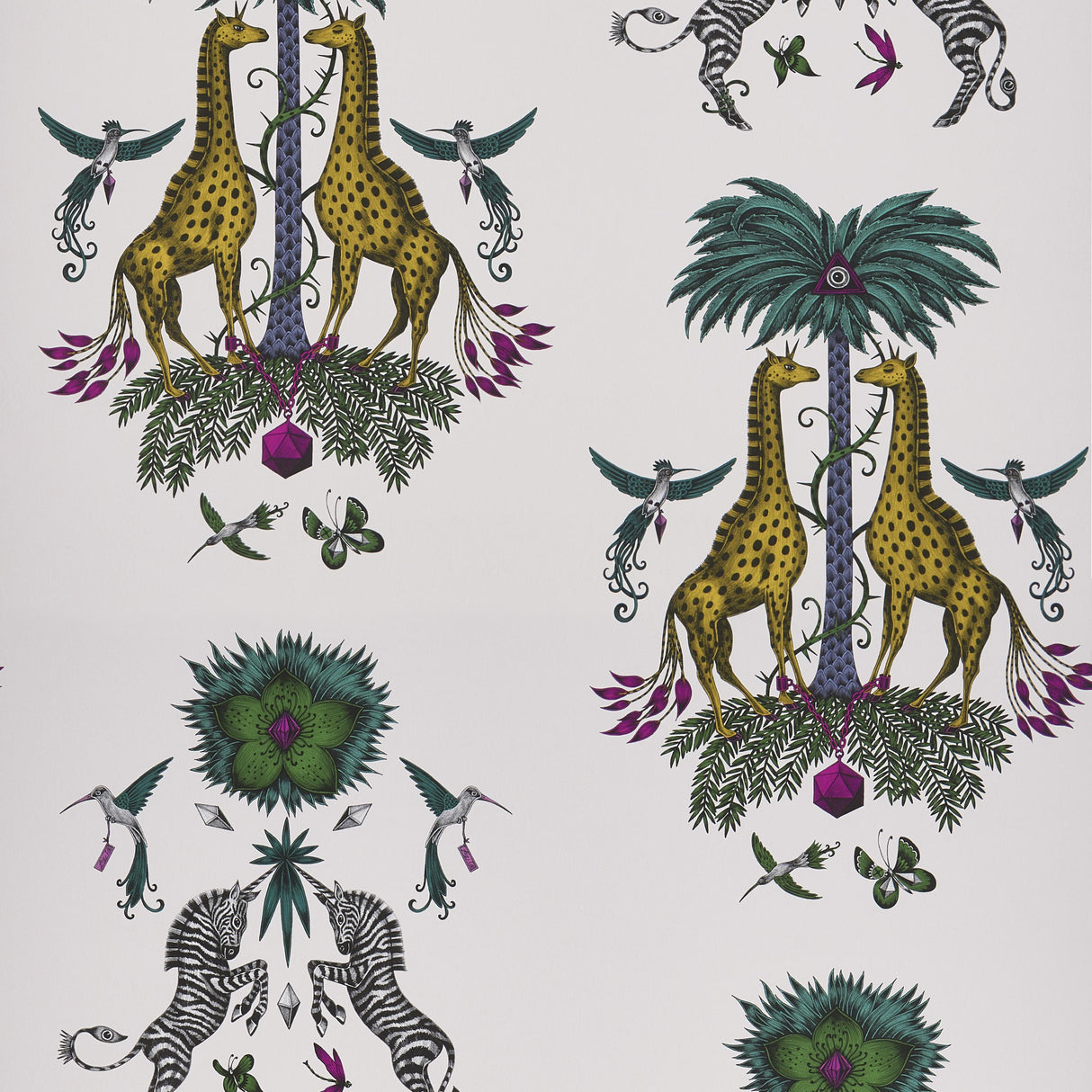 Clarke & Clarke CREATURA YELLOW Wallpaper