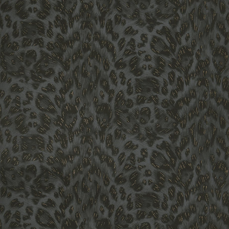 Clarke & Clarke FELIS CHARCOAL/ROSE GOLD Wallpaper