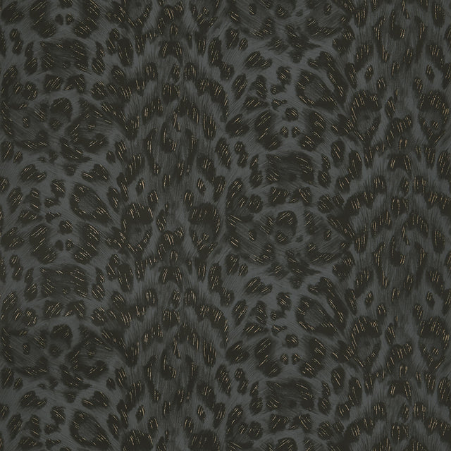 Clarke & Clarke FELIS CHARCOAL/ROSE GOLD Wallpaper