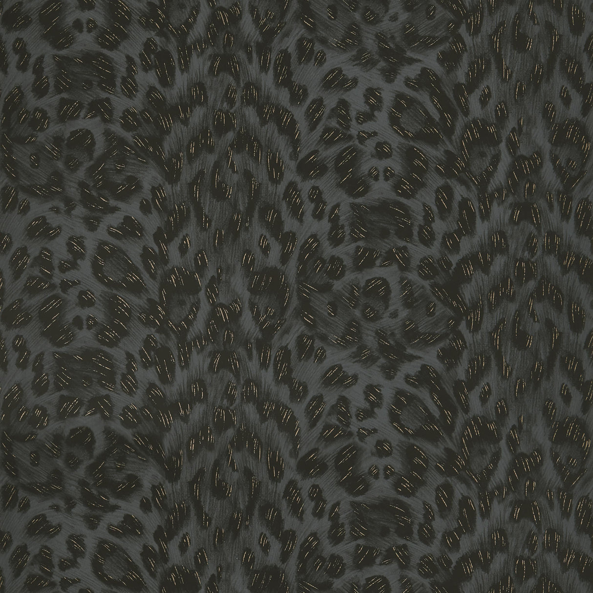 Clarke & Clarke FELIS CHARCOAL/ROSE GOLD Wallpaper