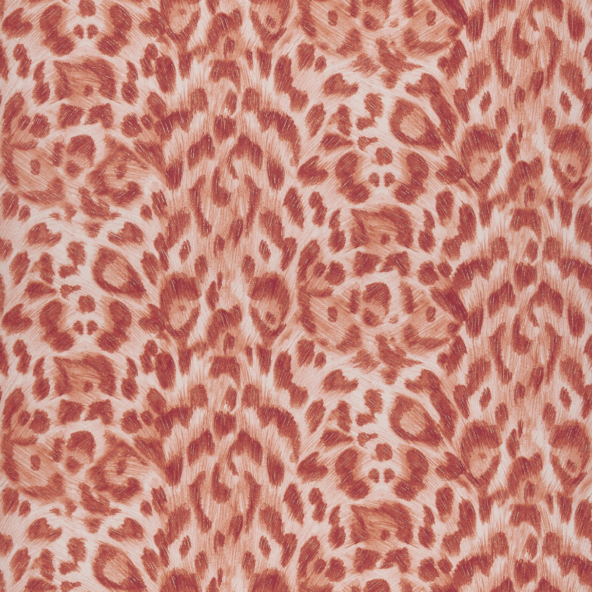 Clarke & Clarke FELIS RED/ROSE GOLD Wallpaper