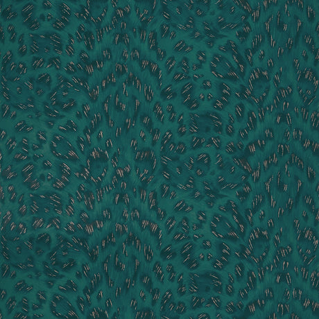 Clarke & Clarke FELIS TEAL/ROSE GOLD Wallpaper