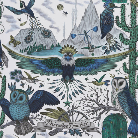 Clarke & Clarke FRONTIER BLUE Wallpaper