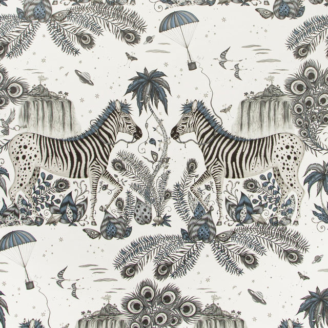 Clarke & Clarke LOST WORLD BLUE Wallpaper