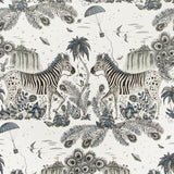 Clarke & Clarke LOST WORLD BLUE Wallpaper