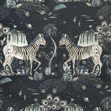 Clarke & Clarke LOST WORLD NAVY Wallpaper