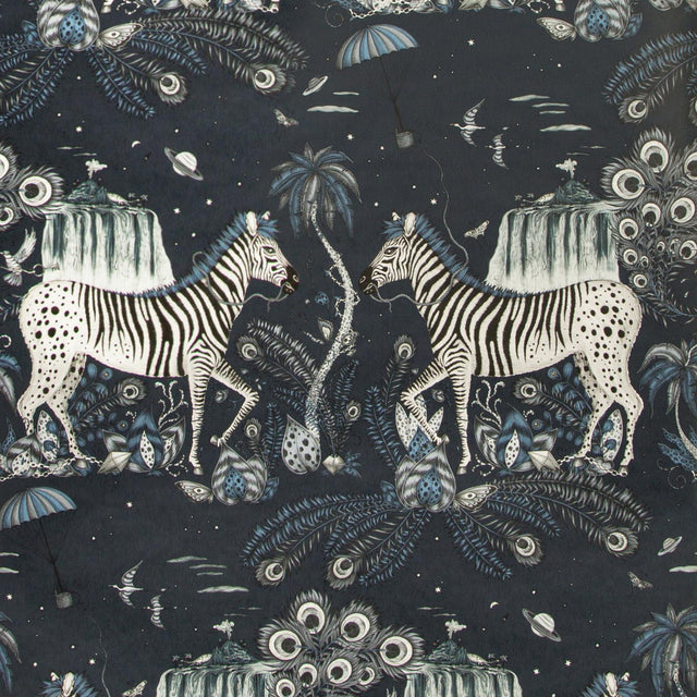 Clarke & Clarke LOST WORLD NAVY Wallpaper