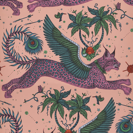 Clarke & Clarke LYNX CORAL Wallpaper