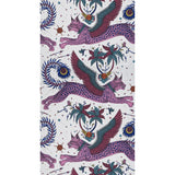 Clarke & Clarke LYNX MAGENTA Wallpaper