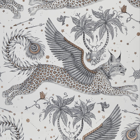 Clarke & Clarke LYNX NUDE Wallpaper