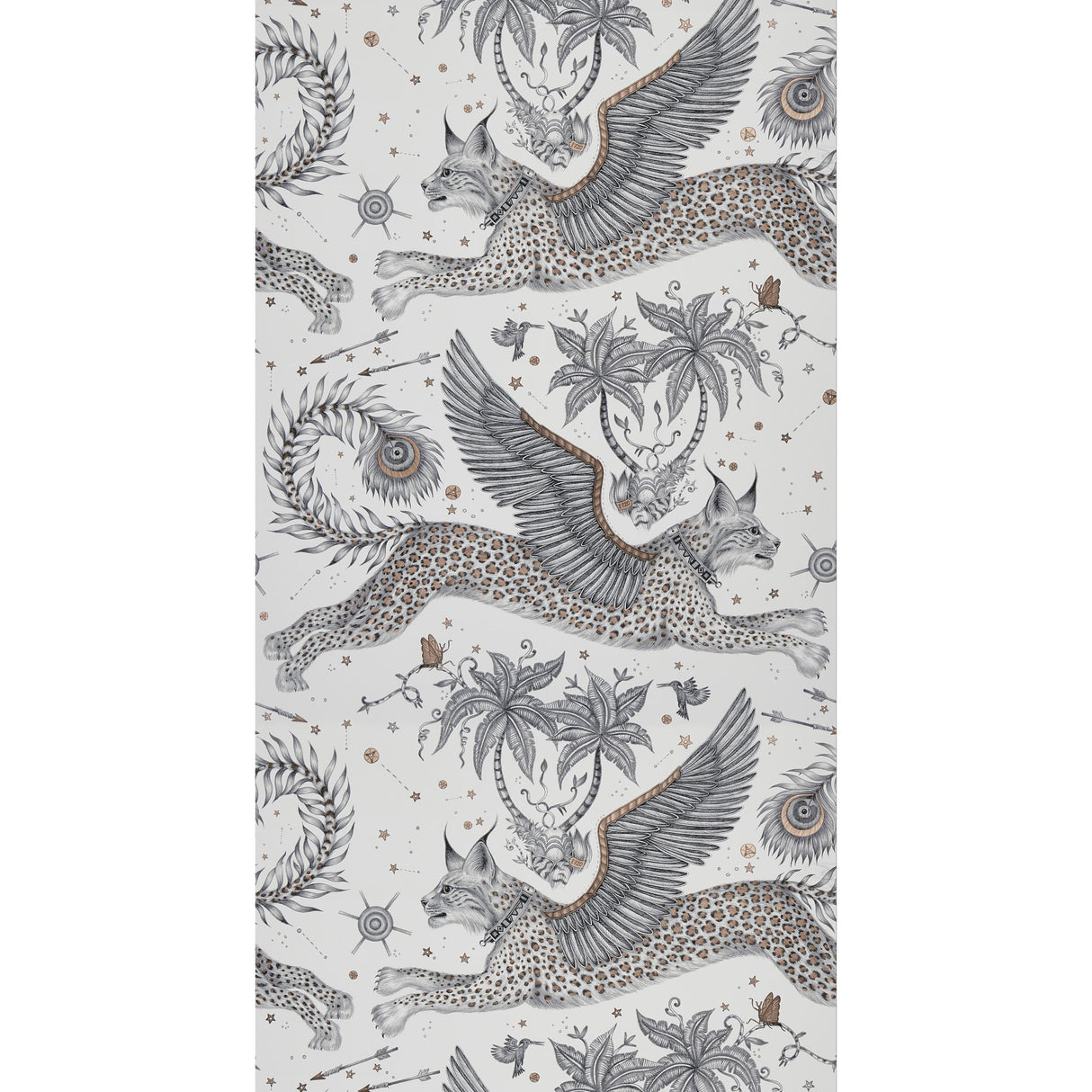 Clarke & Clarke LYNX NUDE Wallpaper