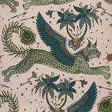 Clarke & Clarke LYNX PINK Wallpaper