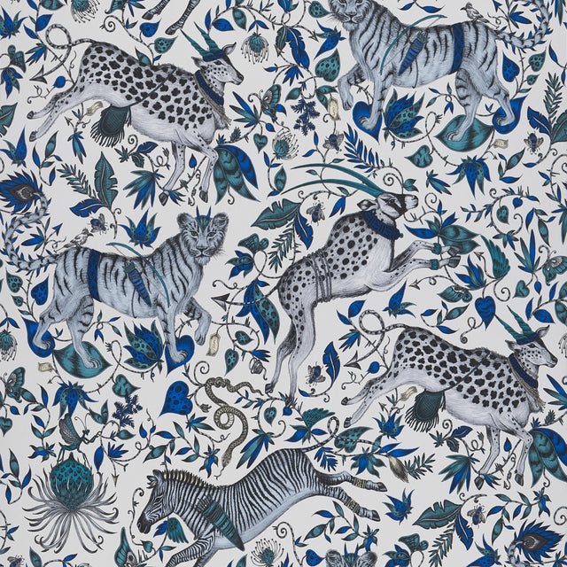Clarke & Clarke PROTEA BLUE Wallpaper
