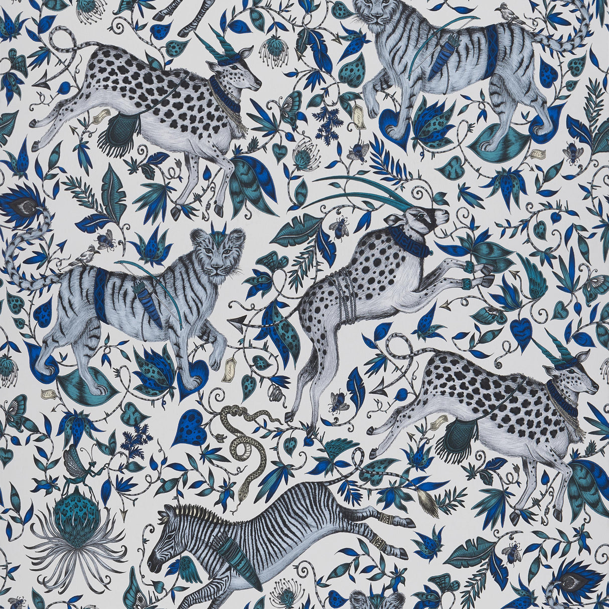 Clarke & Clarke PROTEA BLUE Wallpaper