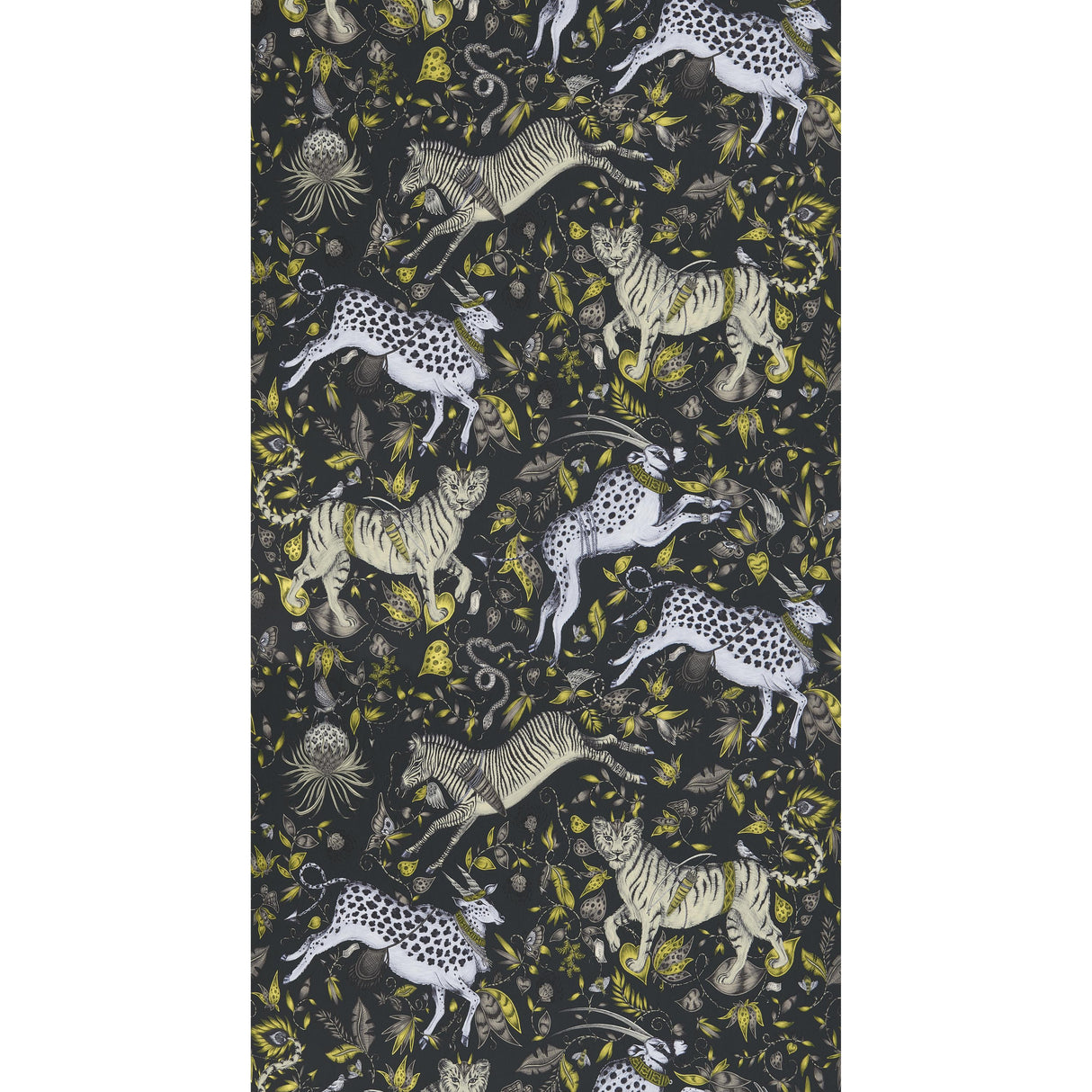 Clarke & Clarke PROTEA CHARCOAL Wallpaper