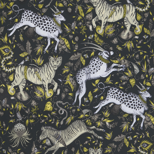 Clarke & Clarke PROTEA CHARCOAL Wallpaper