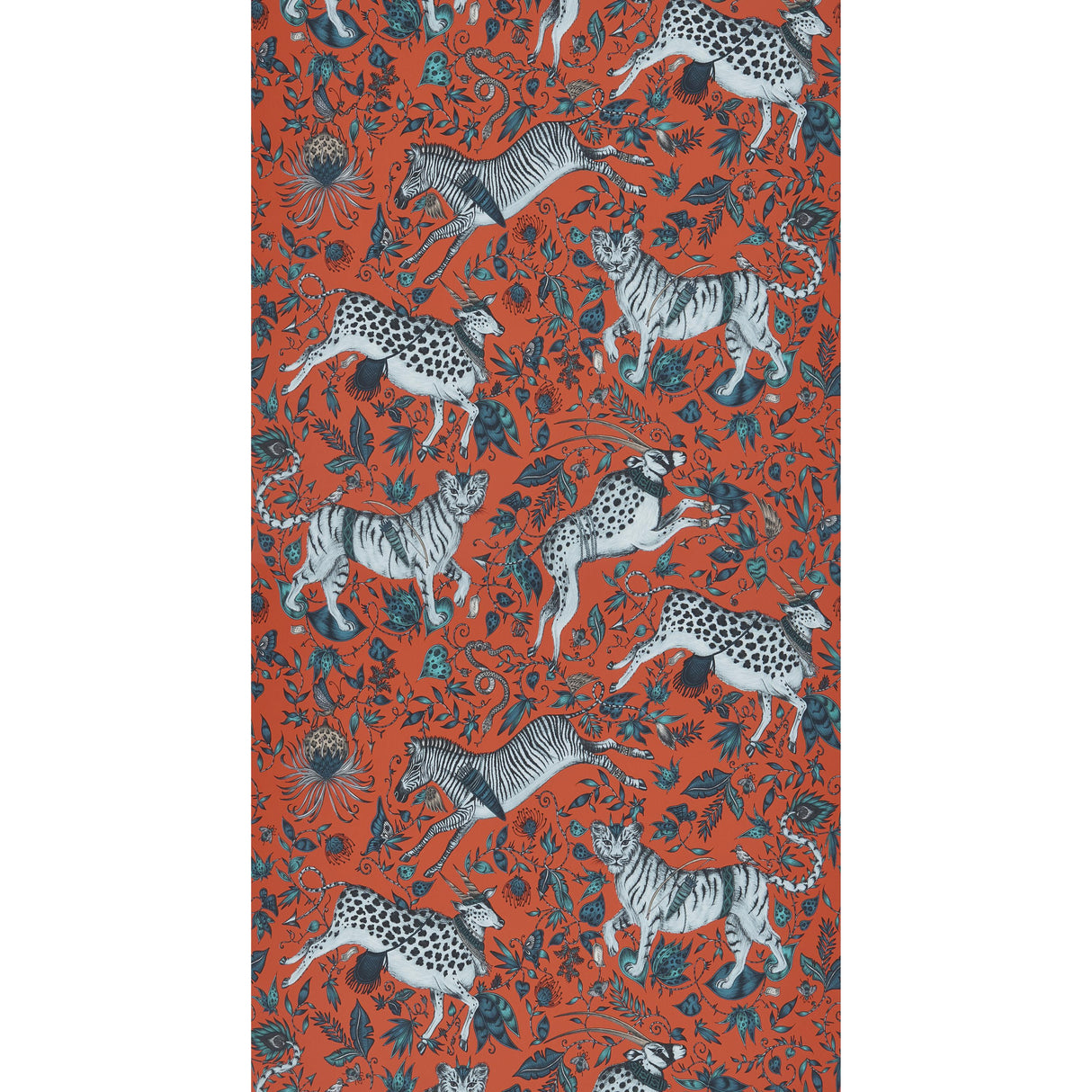 Clarke & Clarke PROTEA CORAL Wallpaper