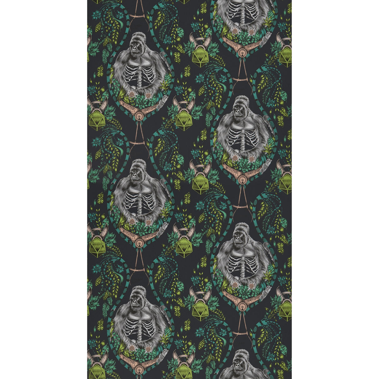 Clarke & Clarke SILVERBACK CHARCOAL Wallpaper