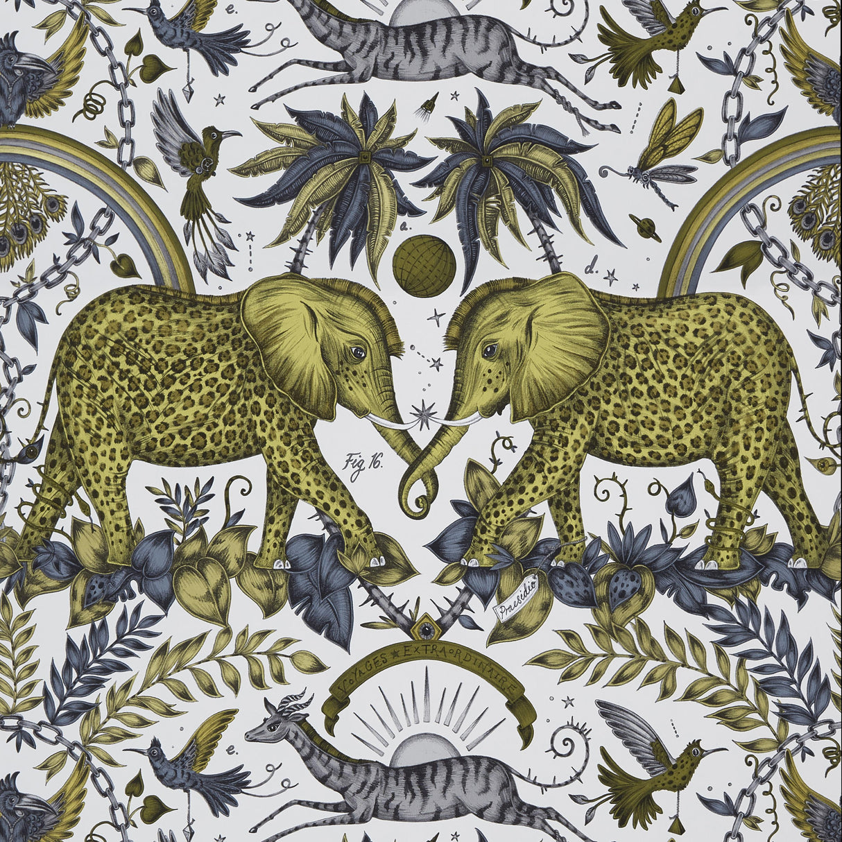 Clarke & Clarke ZAMBEZI GOLD Wallpaper