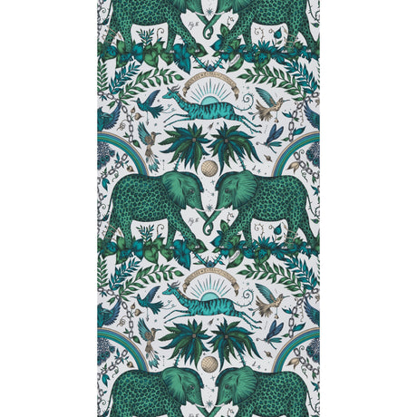 Clarke & Clarke ZAMBEZI GREEN Wallpaper