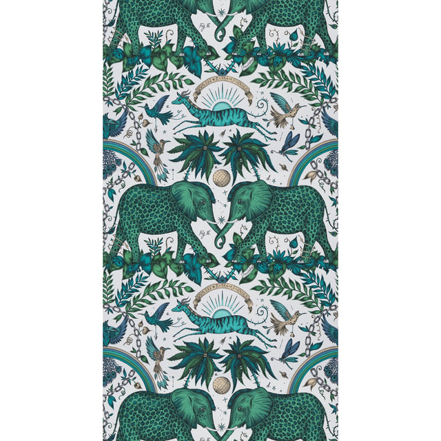 Clarke & Clarke ZAMBEZI GREEN Wallpaper