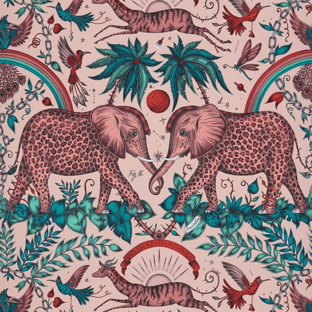 Clarke & Clarke ZAMBEZI PINK Wallpaper