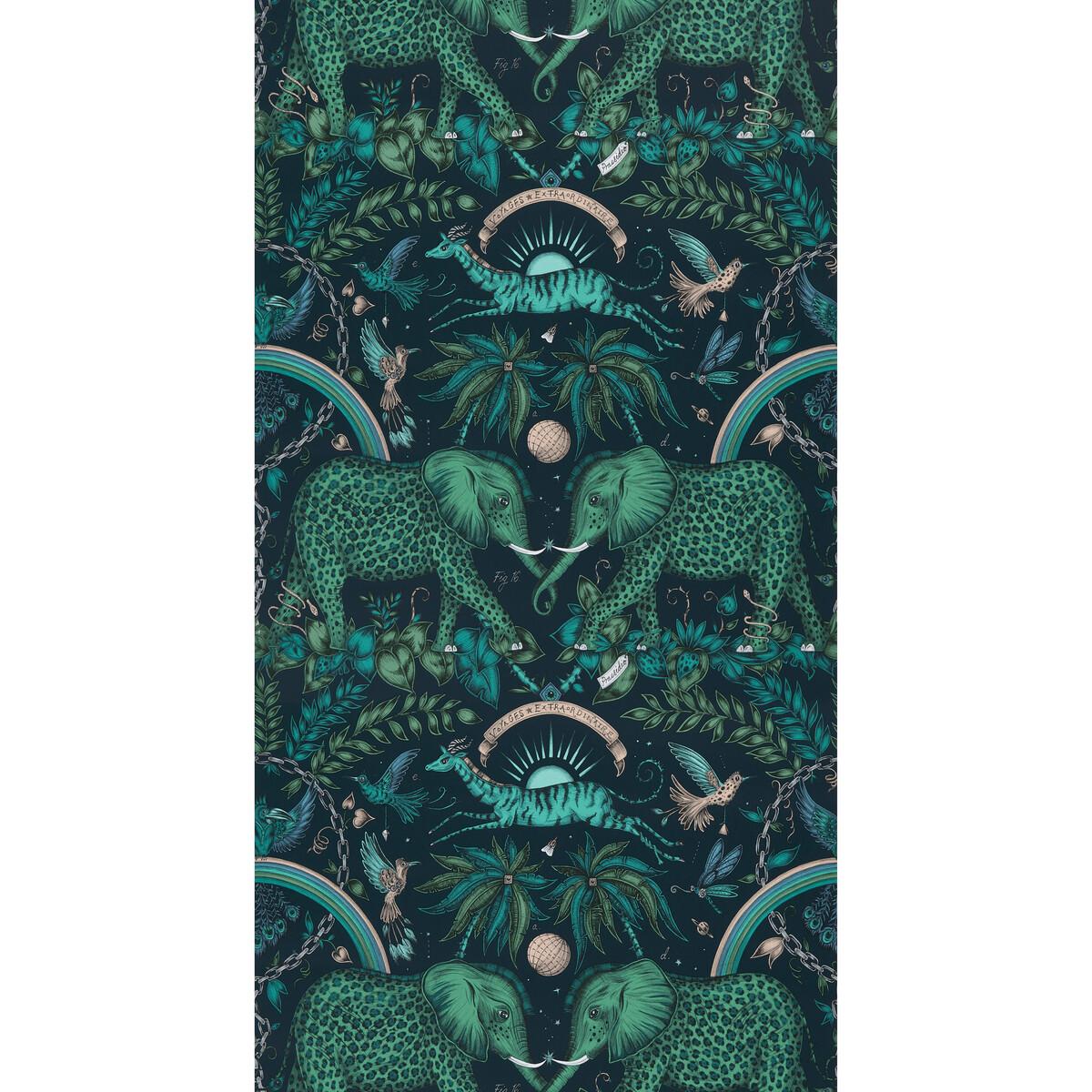Clarke & Clarke ZAMBEZI TEAL Wallpaper