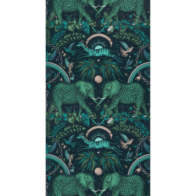 Clarke & Clarke ZAMBEZI TEAL Wallpaper