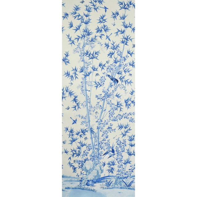Schumacher Brighton Pavilion Panel Blue Wallpaper