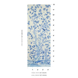 Schumacher Brighton Pavilion Panel Blue Wallpaper