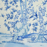 Schumacher Brighton Pavilion Panel Blue Wallpaper