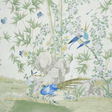 Schumacher Brighton Pavilion Panel Green Wallpaper