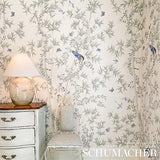 Schumacher Brighton Pavilion Panel Green Wallpaper