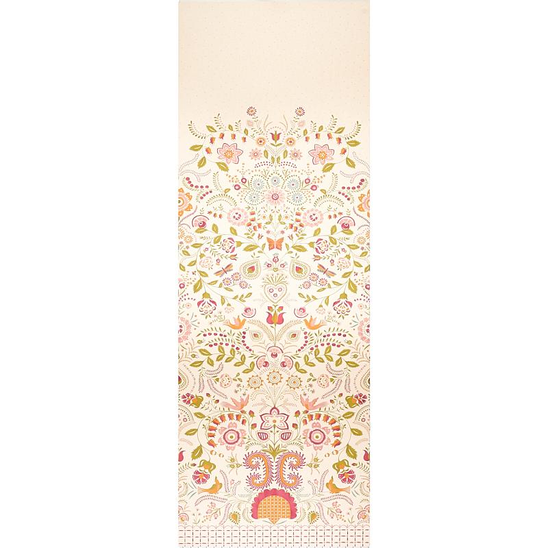 Schumacher Orla Panel Magenta Wallpaper