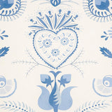 Schumacher Orla Panel Blue Wallpaper