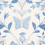 Schumacher Orla Panel Blue Wallpaper