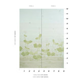 Schumacher Kireina Lotus Panel Set White Ivory Wallpaper