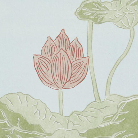 Schumacher Kireina Lotus Panel Set Mineral Wallpaper