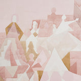 Schumacher Steps Panel Set Rose & Camel Wallpaper