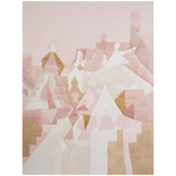 Schumacher Steps Panel Set Rose & Camel Wallpaper