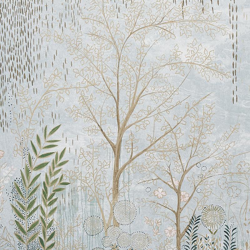 Schumacher Bisou Panel Set Mineral Wallpaper