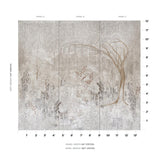 Schumacher Bisou Panel Set Tin Wallpaper