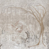 Schumacher Bisou Panel Set Tin Wallpaper