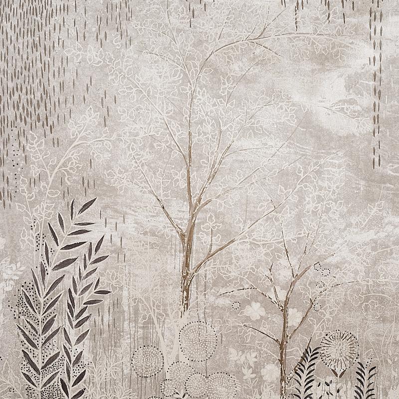Schumacher Bisou Panel Set Tin Wallpaper