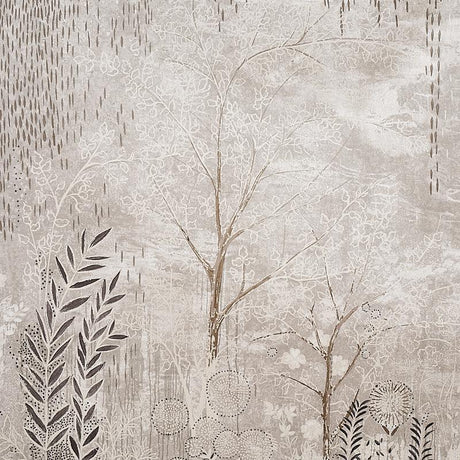 Schumacher Bisou Panel Set Tin Wallpaper