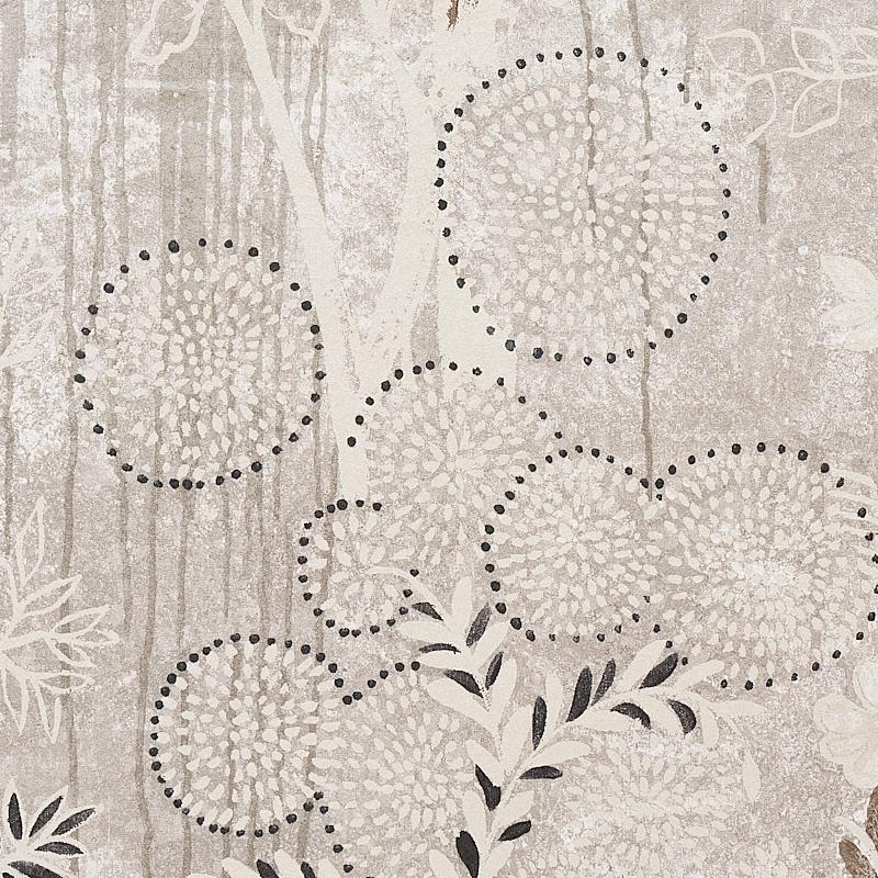 Schumacher Bisou Panel Set Tin Wallpaper