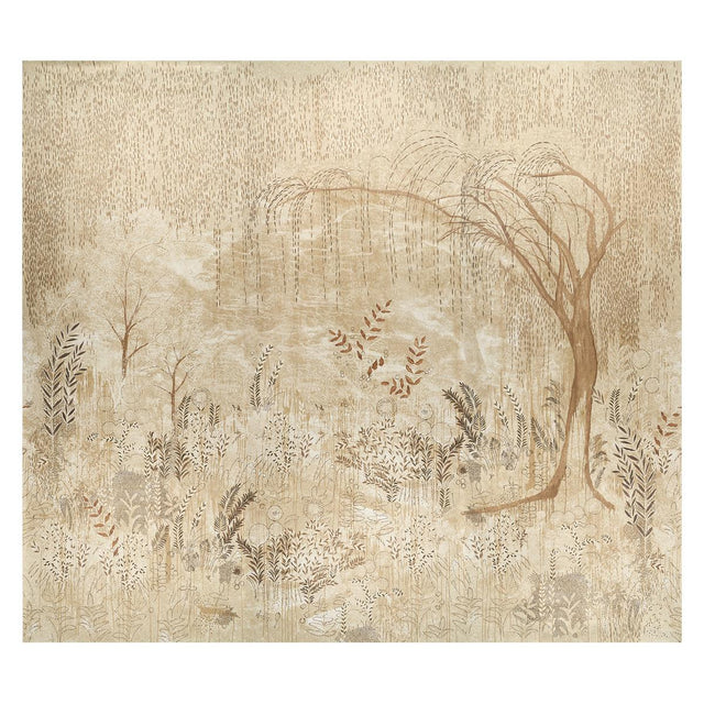 Schumacher Bisou Panel Set Gold Wallpaper