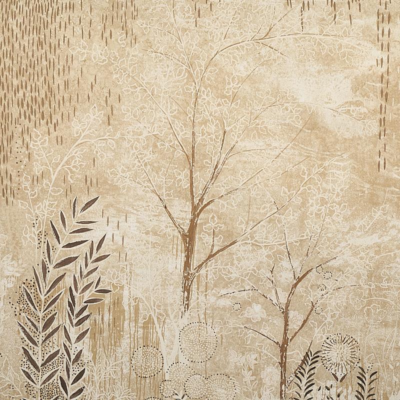 Schumacher Bisou Panel Set Gold Wallpaper