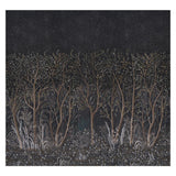 Schumacher Brindille Golden Accented Panelset Carbon Wallpaper