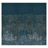 Schumacher Brindille Golden Accented Panelset Peacock Wallpaper